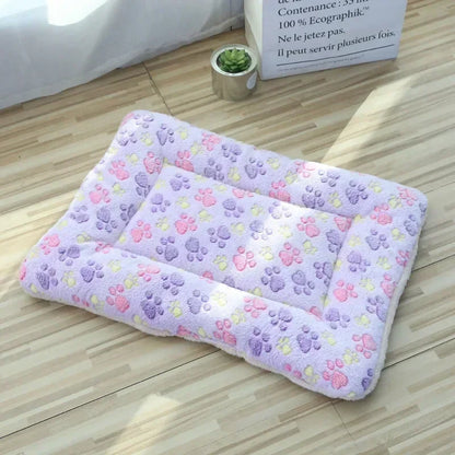 Soft Pet Bed Mats Short Plush Pet Sleeping Bed Mats for Cats Dogs Cute Pad Blanket Warm Kitten Cushion Cat Accessories