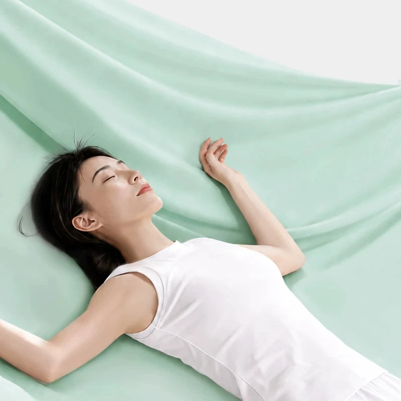 Cooling Blue Bedsheets Mattress Comfort Quilt Cover Dubble Bedsheets Summer Korean Roupa De Cama Casal Beddings Sets Full