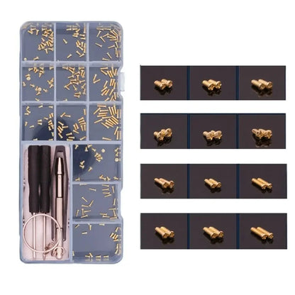 Screws Replacement With Tweezers Sun Glasses Nuts Glasses Screws Sets Eyeglass Nose Pads Sunglass Repair Tool Glasses Screws