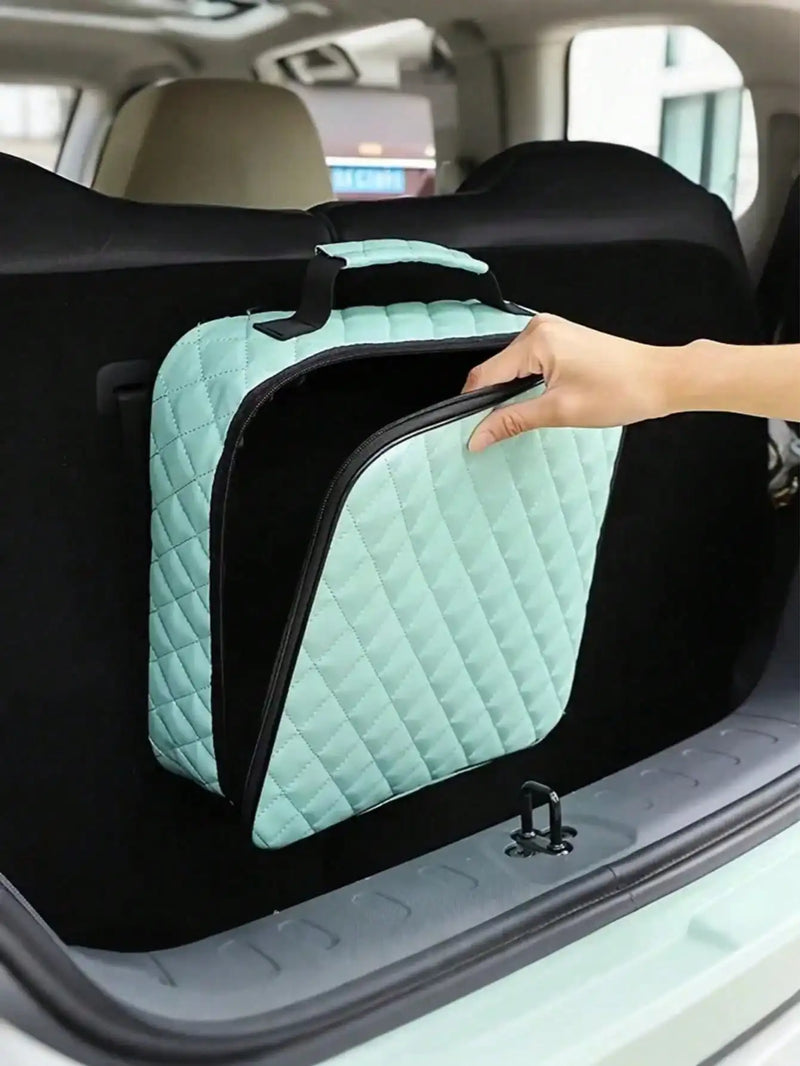 Large Car Trunk Organizer, Waterproof & Wear-resistant, For EV Chargers, Cables, Tools & Camping Gear, Car Interior Accessory