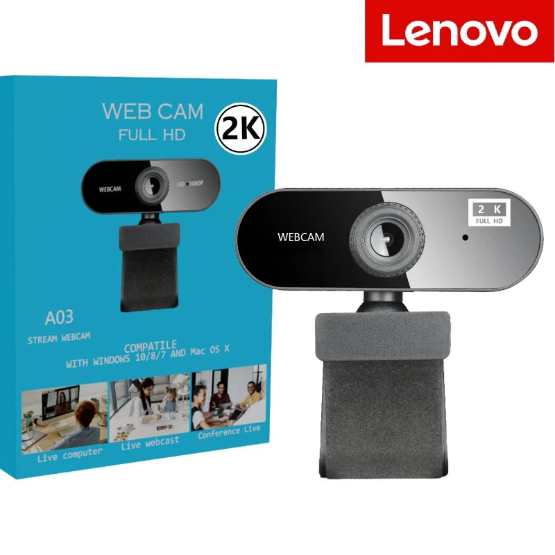 Lenovo 4k Camera Computer Hd Camera Built In Microphone Network Camera Web Video Camera For Online Class Meeting Live Broadcast