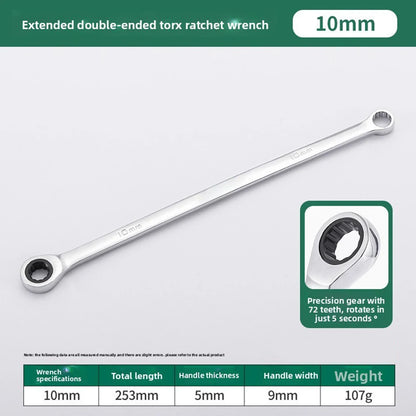 For Industrial Applications Ratchet Wrench 8mm, 10mm, 12mm, 13mm, 14mm, 16mm, 17mm, 19mm, 22mm optional Dual Head Ratchet Wrench