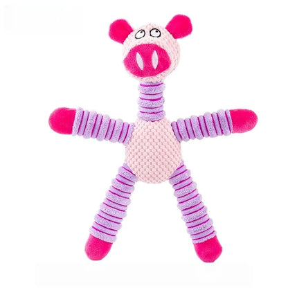 Plush Dog Toy, Cute Stuffed Animal Toy for Small Medium Dogs, Teething Chew Toy for Puppy, Interactive Playmate, Reduces Anxiety