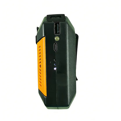 Portable air-cooling fan with strong airflow, wearable personal clip-on fan, USB charging, cool and compact mini fan