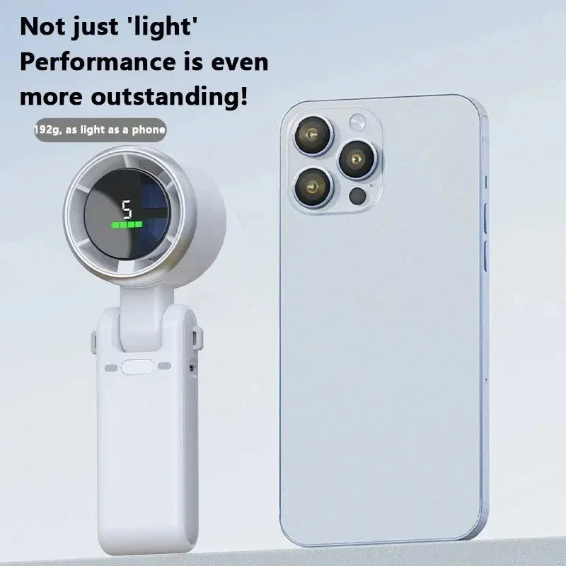 Lenovo 3-in-1 Mini Fan 5-speed 3600mAh Recharge Lithium Battery USB Charging Portable Cooler For Outdoor Camping Trip Summer New