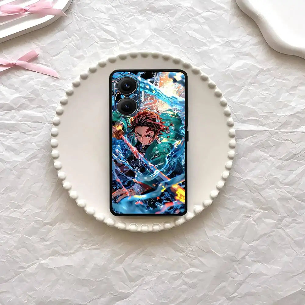 Anime Demon Slayer Phone Case For Xiaomi Mi 5X 8 9 10 11 12 Lite Pro 10T PocoX3pro PocoM3 Note 10 Pro Lite