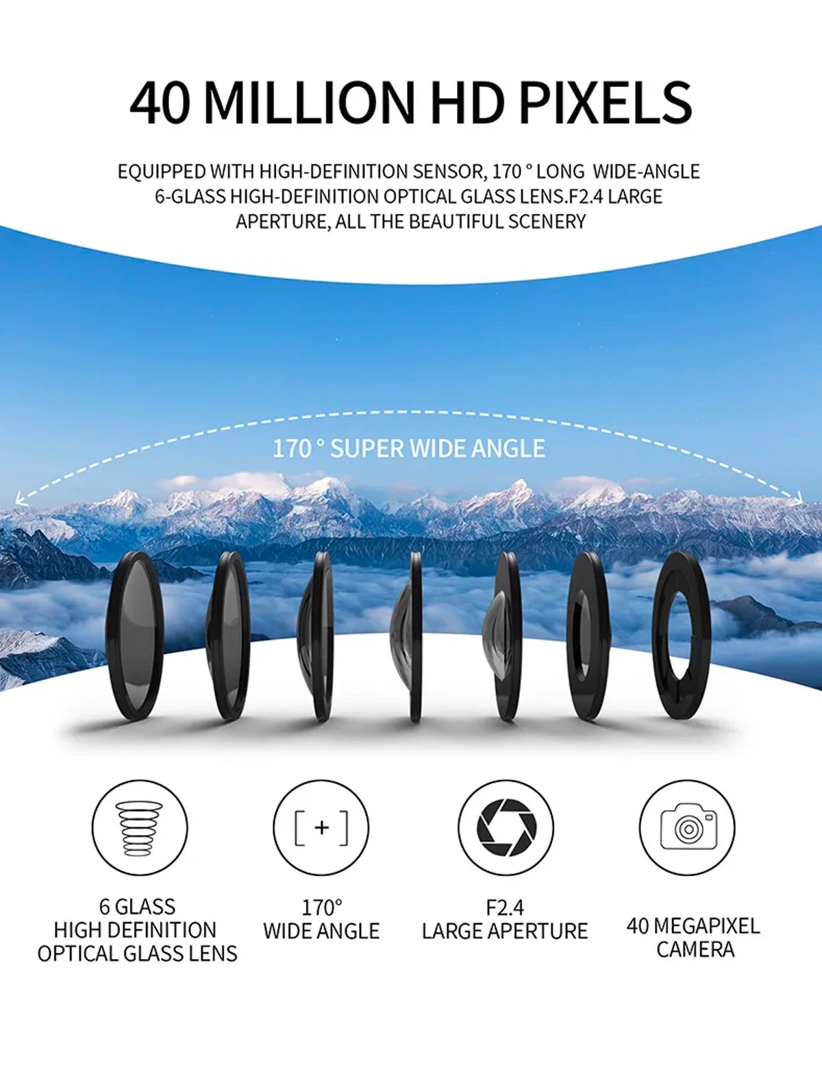 Action Camera 4K With Remote Control Screen Waterproof Sport Camera drive recorder Sports Camera Helmet Action Cam