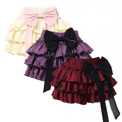 Harajuku Y2k Lolita Style Mini Skirt Women Korean High Waist Ruffles Cake Skirts Japanese Kawaii Pleated JK Fashion Short Skirts