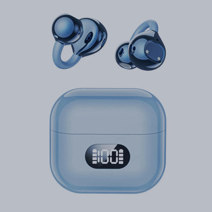 Ear Clip Style Open Ear Earbuds Wireless Bluetooth Stereo Audio Clear HD Calls Touch Controlled Portable Headphones for Sports