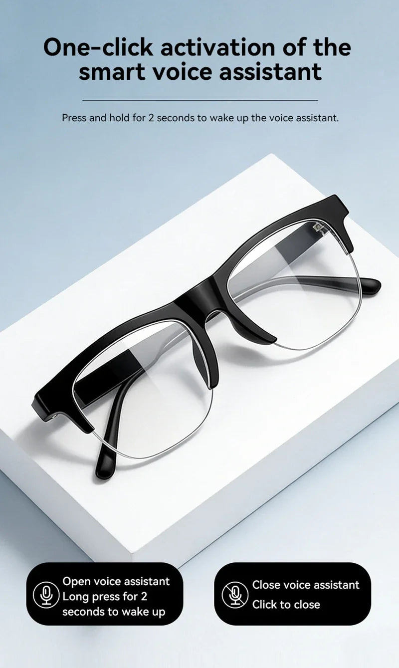 Lenovo New AI Smart Glasses 1600W Pixel Camera Video Recording AI Photo Recognition Bluetooth Call Voice Translation Sunglasses