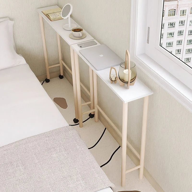 Multi-Functional Storage Rack Bedside Narrow Gap Table Small Family Bedroom Desk Sofa Table Modern Wooden Storage New Arrival