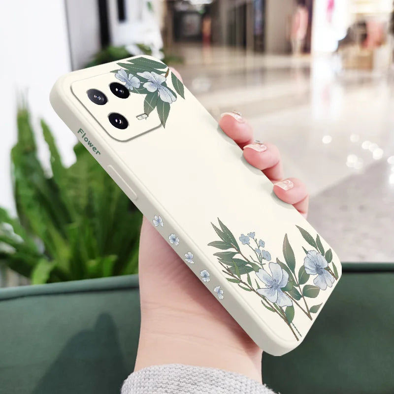 Encounter Flowers Phone Case For Xiaomi 17 Mi 15 15T 14 14T 13 13T 12 12X 12T 12S 11 11T 10 10T 9 9T Pro Lite Liquid Silicone Co