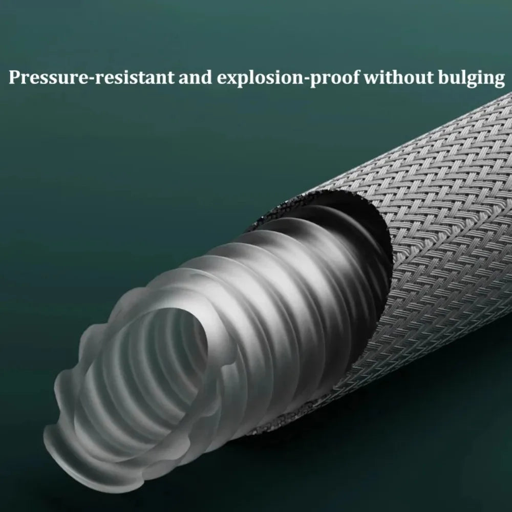 Braided shower pipe, universal water pipe, cold and hot water shower head, explosion-proof connection pipe