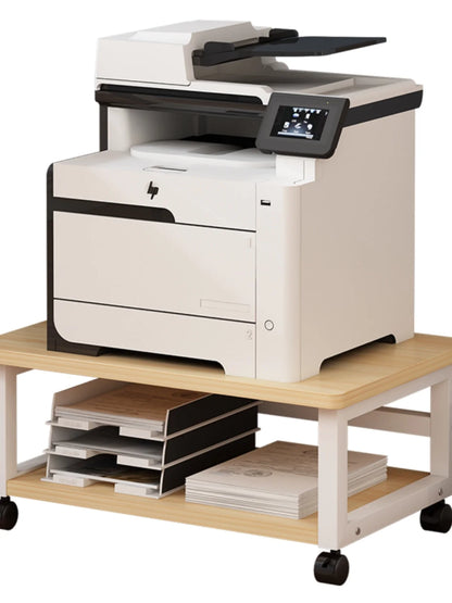 Low Profile Floor Mounted Office Desktop under Desk Printer Copier Storage Ra Home Use Mobile Organization elf