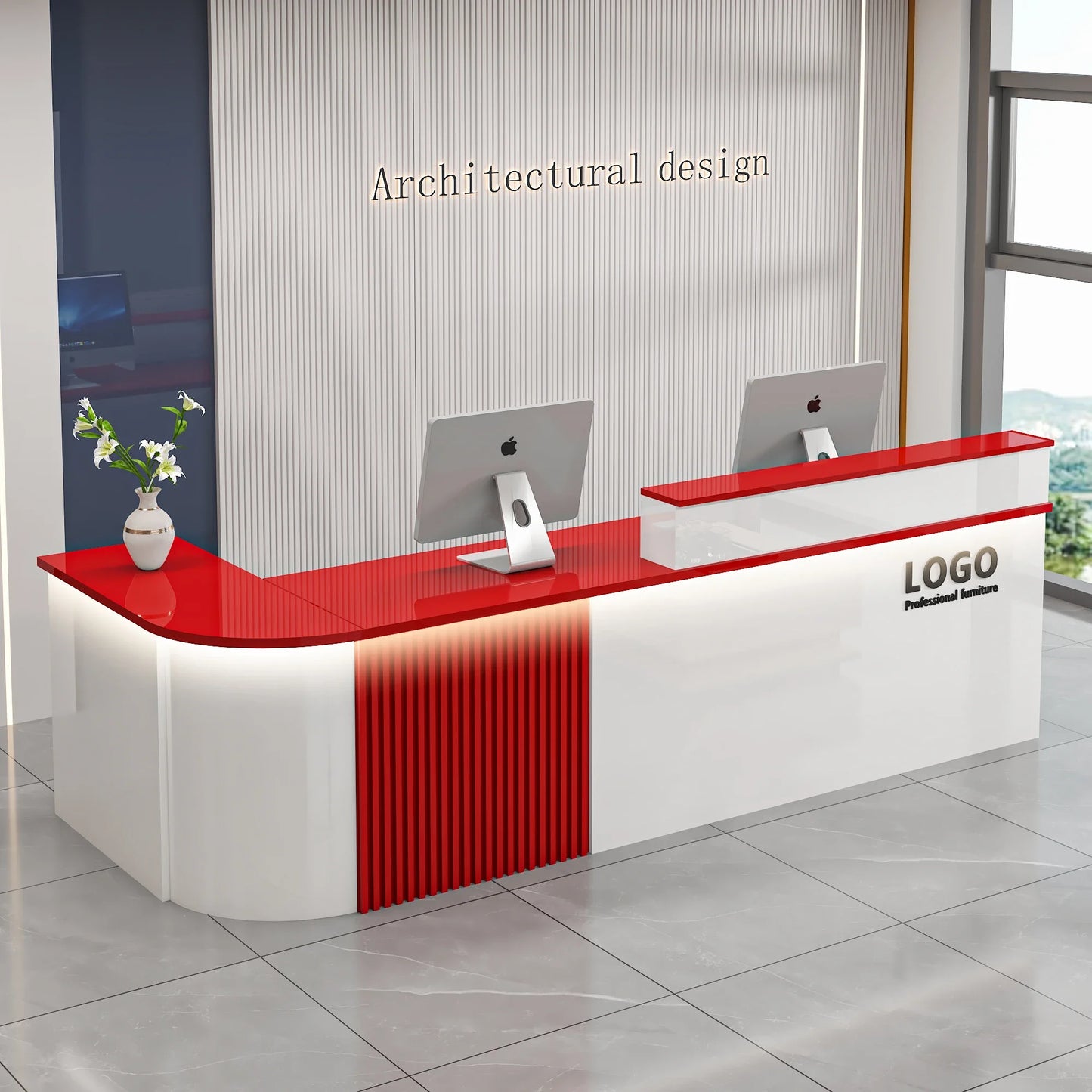 Professional Office Bar Counter Simple Luxury Beauty Design Reception Desk Modern Salon Bancone Bar Lusso Commercial Furniture