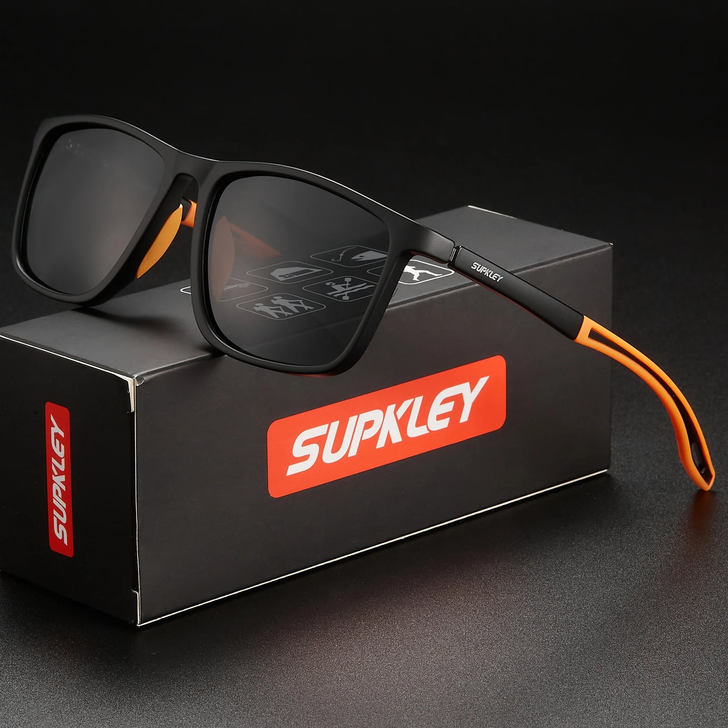 SUPKLEY Sports Sunglasses for Men Women Comfortable Light Weight Polarized Sun Glasses UV400 Eyewear Accessory Best Gift Choice