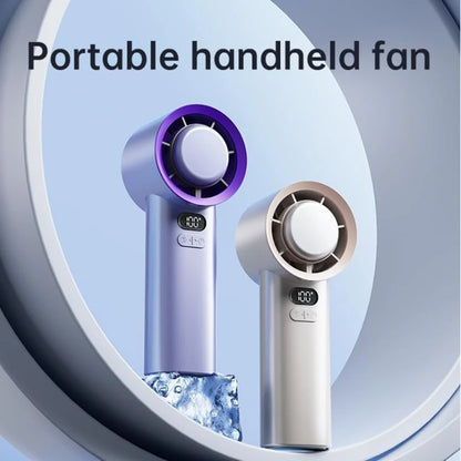 Portable mini fan, handheld fan, USB-rechargeable, suitable for men and women, for indoor and outdoor use, and travel
