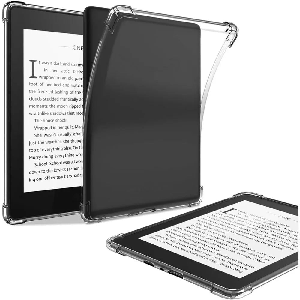 11/12th Gen e-Reader Case 6 6.8 7 inch SA568B Protective Shell Transparent Airbag for Kindle Paperwhite 1/2/3/4/5 Colorsoft 2024