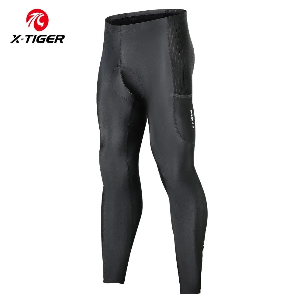 X-TIGER Winter Bike Pants 5D Gel Padded Cycling Tights Leggings Men's Outdoor Riding Mountain Road Bicycle Long Trousers