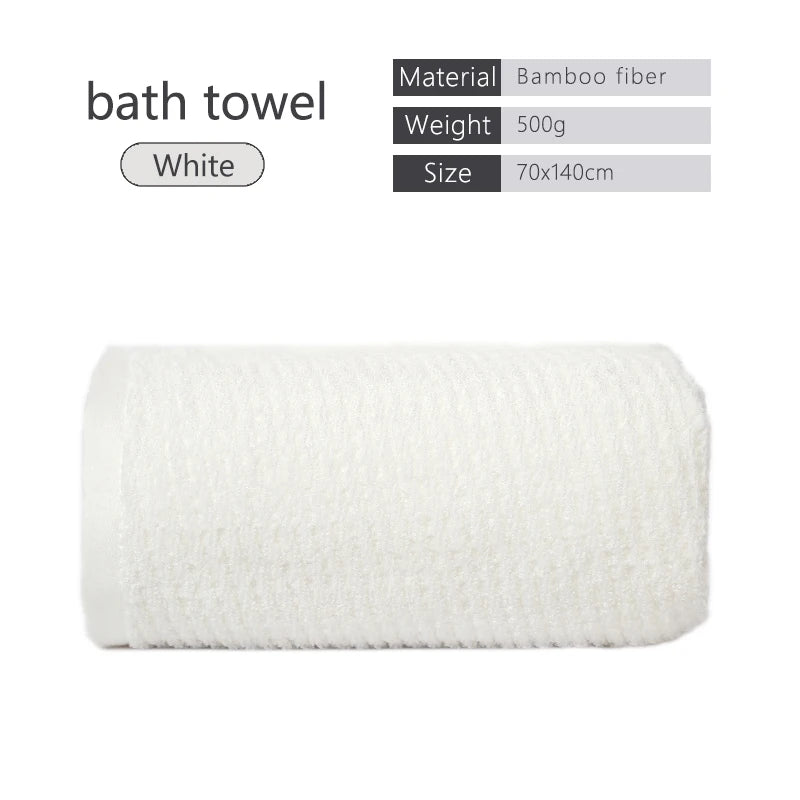 Bamboo Fiber Towels Sets Home Bath Towels for Adults Face Towel Thick Absorbent Luxury Bathroom Towels Hand Towels Quick Drying