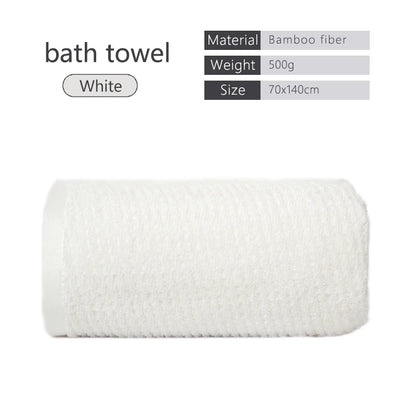 Bamboo Fiber Towels Sets Home Bath Towels for Adults Face Towel Thick Absorbent Luxury Bathroom Towels Hand Towels Quick Drying