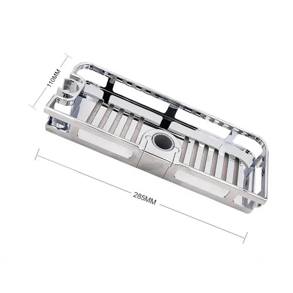Shower Storage Holder No Drilling Lifting Pole Shelves Shower Caddy Shelf for Shower Rail with Diameter of 22 24 25mm
