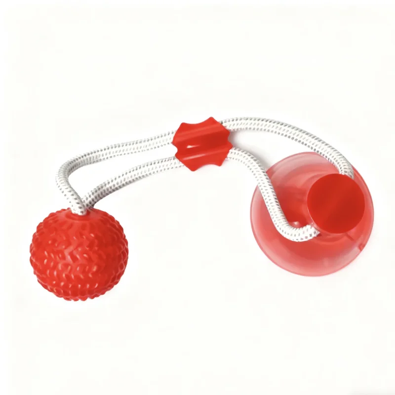 Dog Toys Pet Puppy Interactive Suction Cup Push TPR Ball Toys Molar Bite Toy Elastic Ropes Dog Tooth Cleaning Chewing Supplies