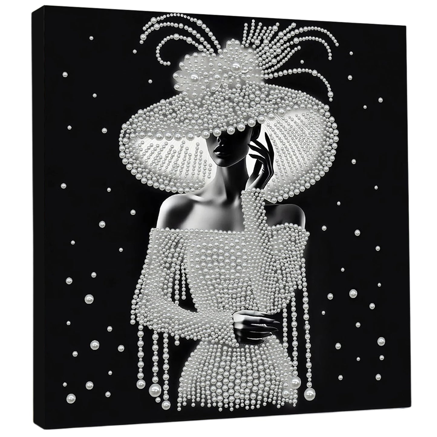 DIY Pearl Gem Paintings Picture Arts Craft for Adults/Beginners Gift Home Decor 30x30cm With Frame