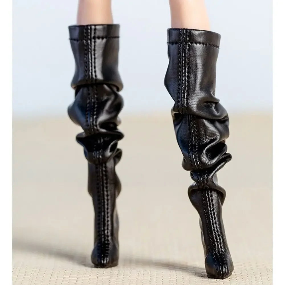 Shoes Accessories Handmade Shoes Exquisite 1/6 Supermodel High Heels Boots Accessories
