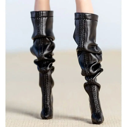 Shoes Accessories Handmade Shoes Exquisite 1/6 Supermodel High Heels Boots Accessories