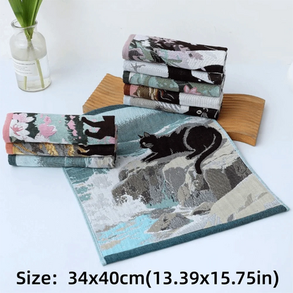 New 34x40cm Large Hand Towel Quick Dry Decorative Kitchen Towel 4 Layer Cotton Gauze Tea Towel Home Restaurant