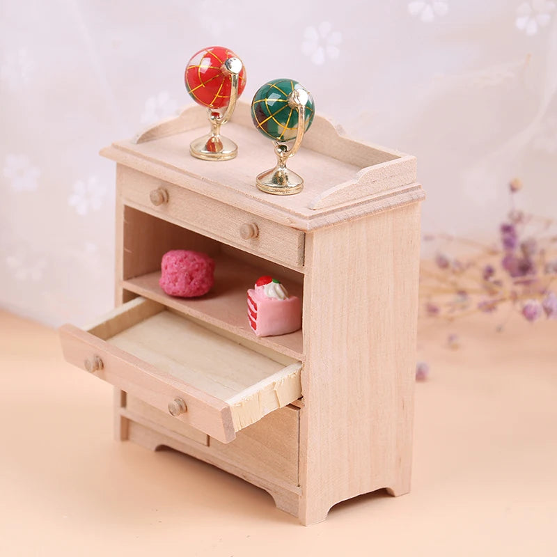 1:12 Dollhouse Miniature Cabinet Set - Living Room Furniture Accessories