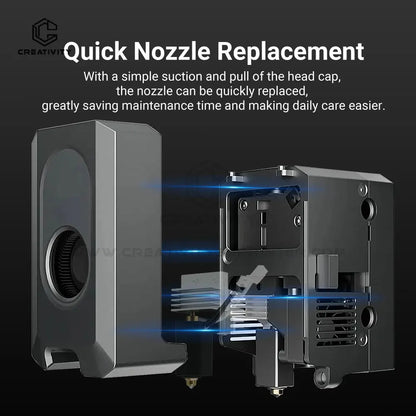 Upgrade Elegoo CC Hotend 0.2/0.4/0.6/0.8mm Size Assembled Extruder Hotend Kit for Elegoo Centauri Carbon Hotend/ Centauri Nozzle