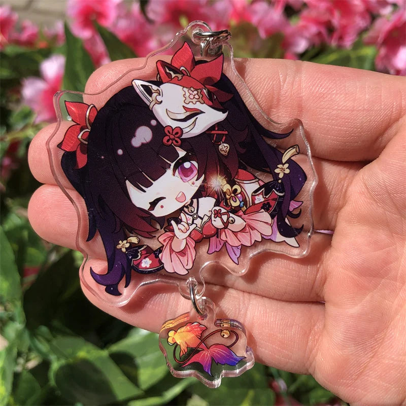 Honkai: Star Rail Kafka March 7th Dan Heng Clara Pom-Pom Cosplay COSTUME Keychain Accessories Key Chain Pendant Prop Xmas Gift