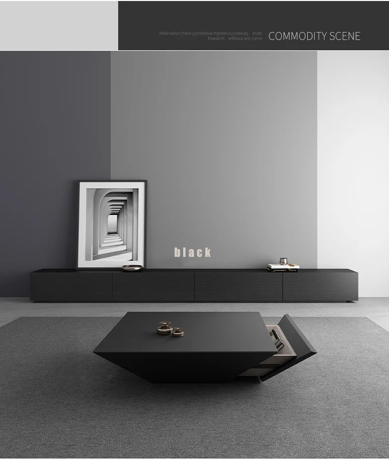 Modern coffee table large furniture, well-designed storage