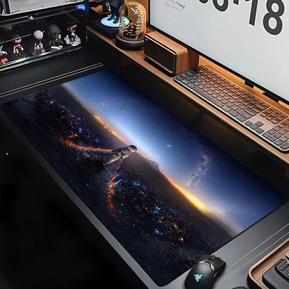 Space Astronaut Mouse Pad New Large Computer Office Game Table Mats XXL Rubber Anti-slip Gaming Keyboard Mousepad Long Desk Pads