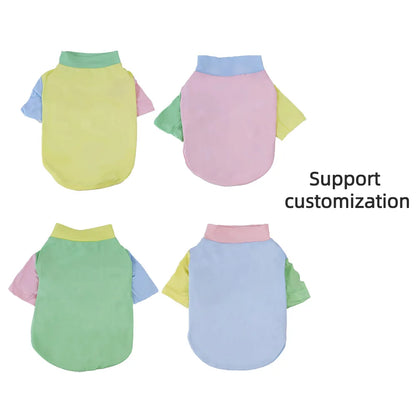1 Pc Pet T-shirt  Fashionable Cartoon Bear Soft Breathable Dog Vest Cat Casual Clothes