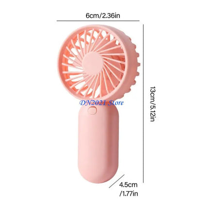 F3KE Portable Mini Fan Handheld Small Handheld Fan Travel AM4 Battery Operated
