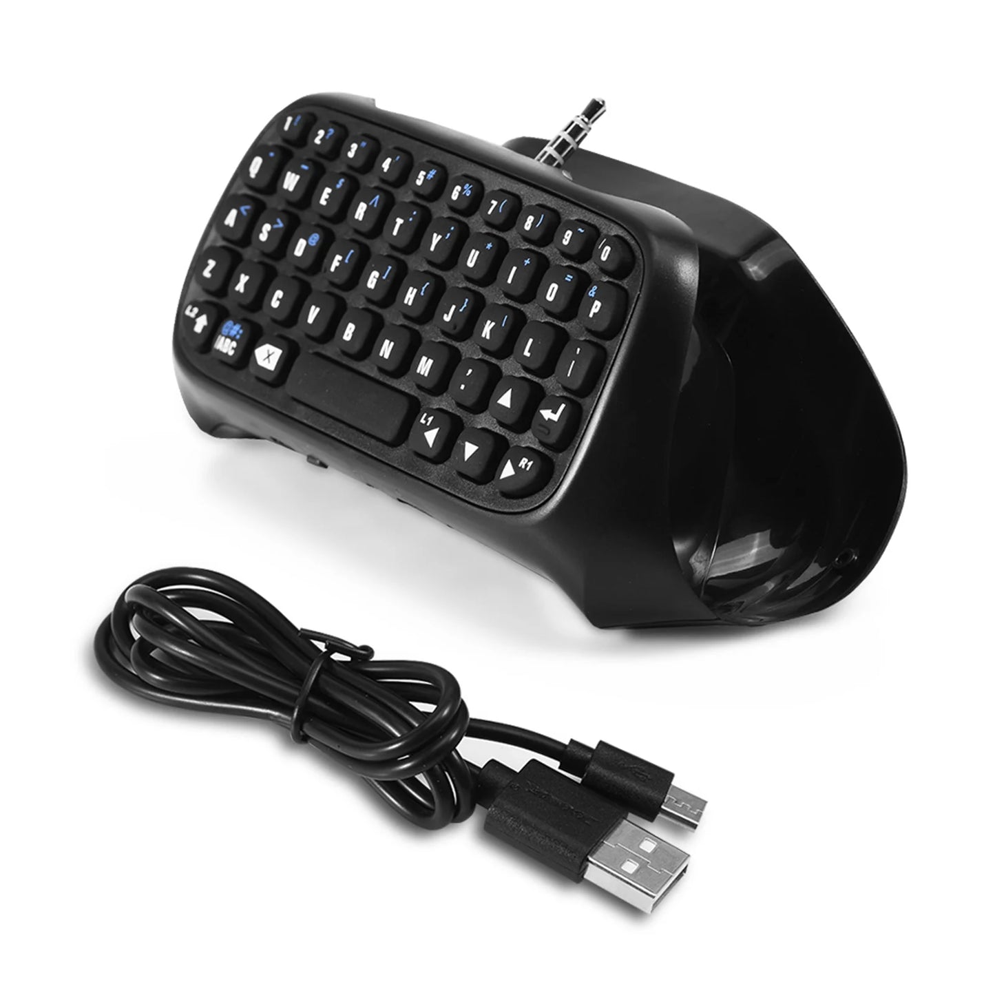 Gaming Keyboard Mini Wireless Bluetooth Gaming Keyboard Chatpad for Sony PS4 Controller Mini Wireless Keyboard