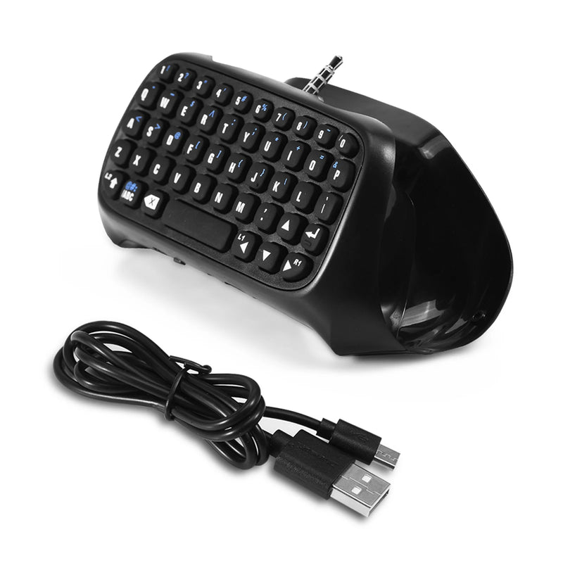 Gaming Keyboard Mini Wireless Bluetooth Gaming Keyboard Chatpad for Sony PS4 Controller Mini Wireless Keyboard