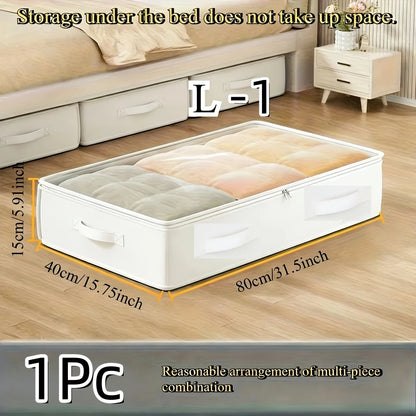 1 Large Storage Organizer Bag| Upgraded and Thickened for More Durable Nylon Multi-Layer Clothing Storage Bag