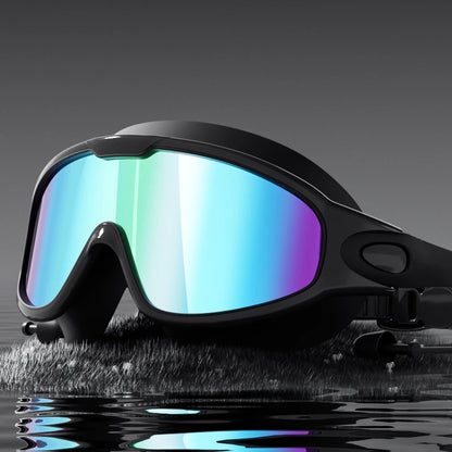 Adult Swimming Goggles Wide View Anti-Fog UV Protection Leak-Proof Swim Glasses Unisex for Men Women