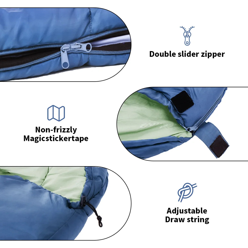 Naturehike Camping Sleeping Bag Ultralight Waterproof Mummy 4 Season Backpacking Sleeping Bags Outdoor Travel Hiking