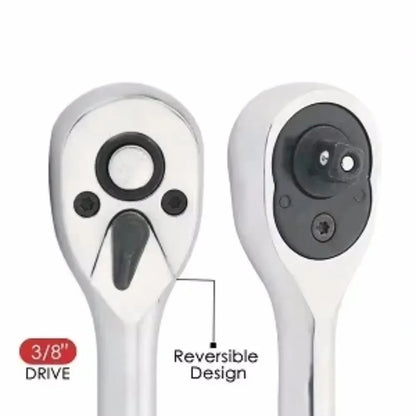 Ratchet Wrench 24Tooth Quick Release 1/4'' 3/8'' 1/2'' Socket Automotive Nut Reversible Drive Wrench Mechanical Hand Repair Tool