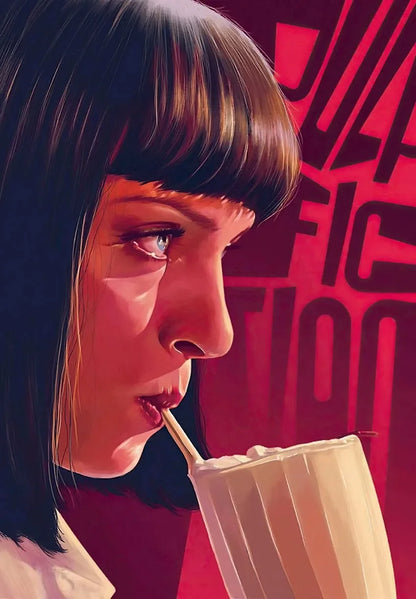 Modern Painting Posters and Prints Movies Pulp Fiction Canvas Painting Wall Art Pictures for Home Living Room Decor Cuadros