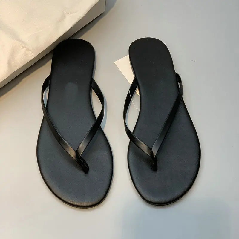Women Flip Flops 2025 Summer New Comfortable Breathable Soft Bottom Beach Muje Lightweight Fashion Outdoor Slip on Casual Flats