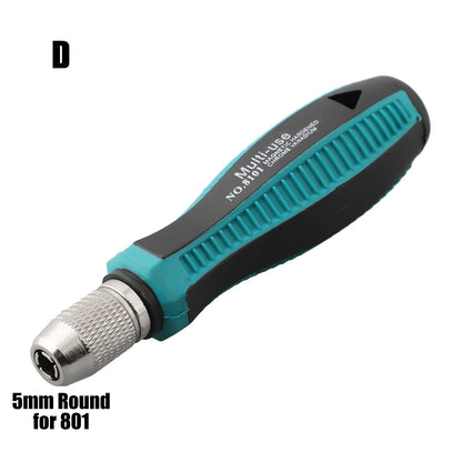 1PCS 6.35mm 4mm Hex 5mm Round Adapter Screwdriver Handle Screwdriver Bit Hand Shank Holder Multi Purpose Screwdriver Bit Handle