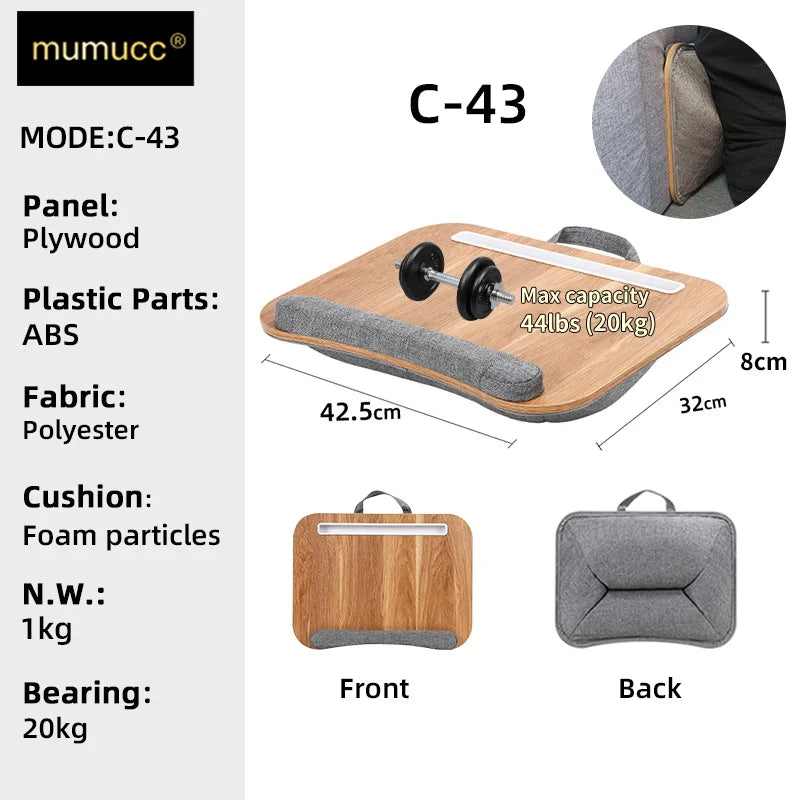 MUMUCC Study Table Bed Desk Student Dormitory Bedroom Laptop Desk Pillow Small Table Applicable To Students Etc