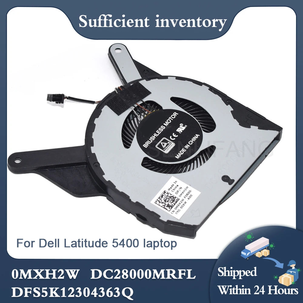 Genuine New For Dell Latitude 5400 0MXH2W EG50050S1-CF00-S9A DC28000MRFL DFS5K12304363Q DC5V 0.50A Laptop CPU Cooling Fan