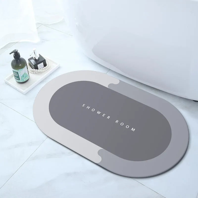 Non-Slip Bathroom Floor Mat,Super Absorbent,Soft, Fast Drying for Shower, Tub, Outdoor & Doormat Use washroom floor mat